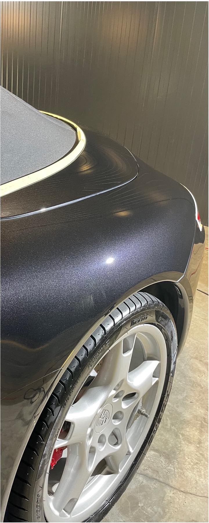Porsche 911, aile arrière, après
