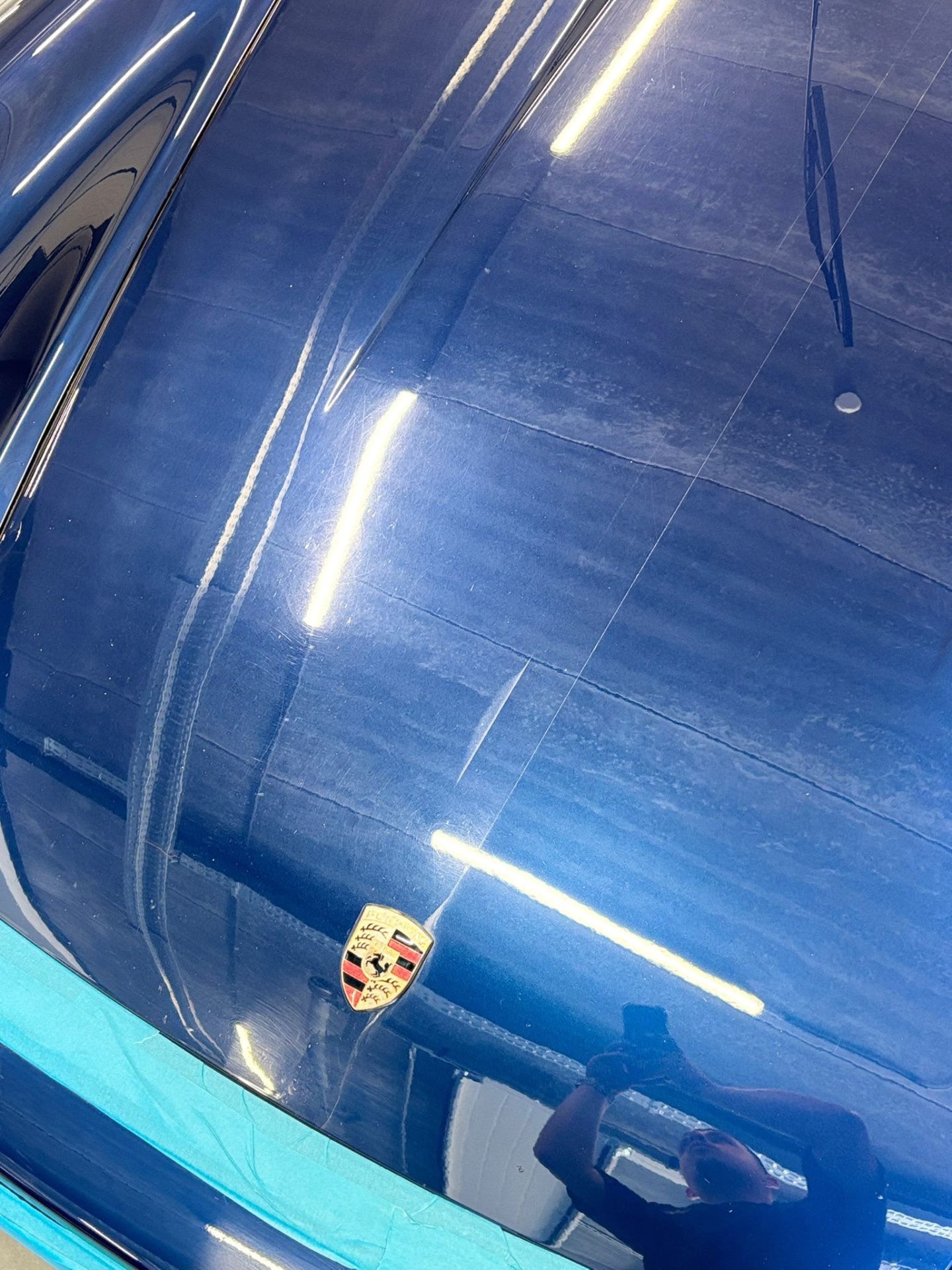 Porsche 911, avant / après capot